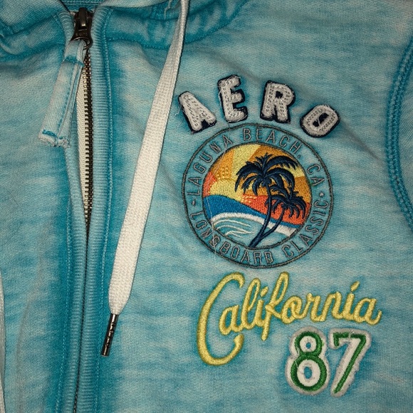 blue zip up - Picture 3 of 4